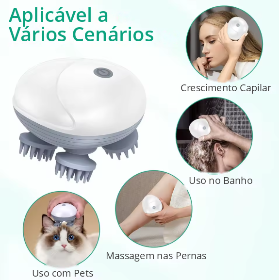 Massageador Elétrico de Couro Cabeludo