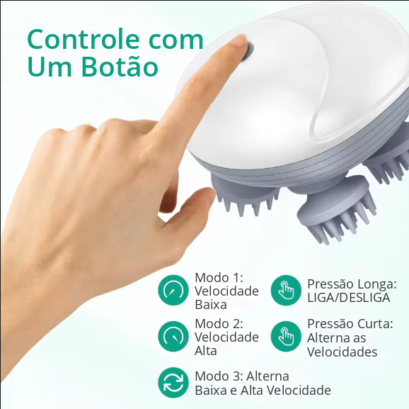 Massageador Elétrico de Couro Cabeludo